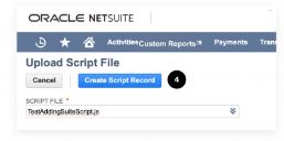 Create Script Record