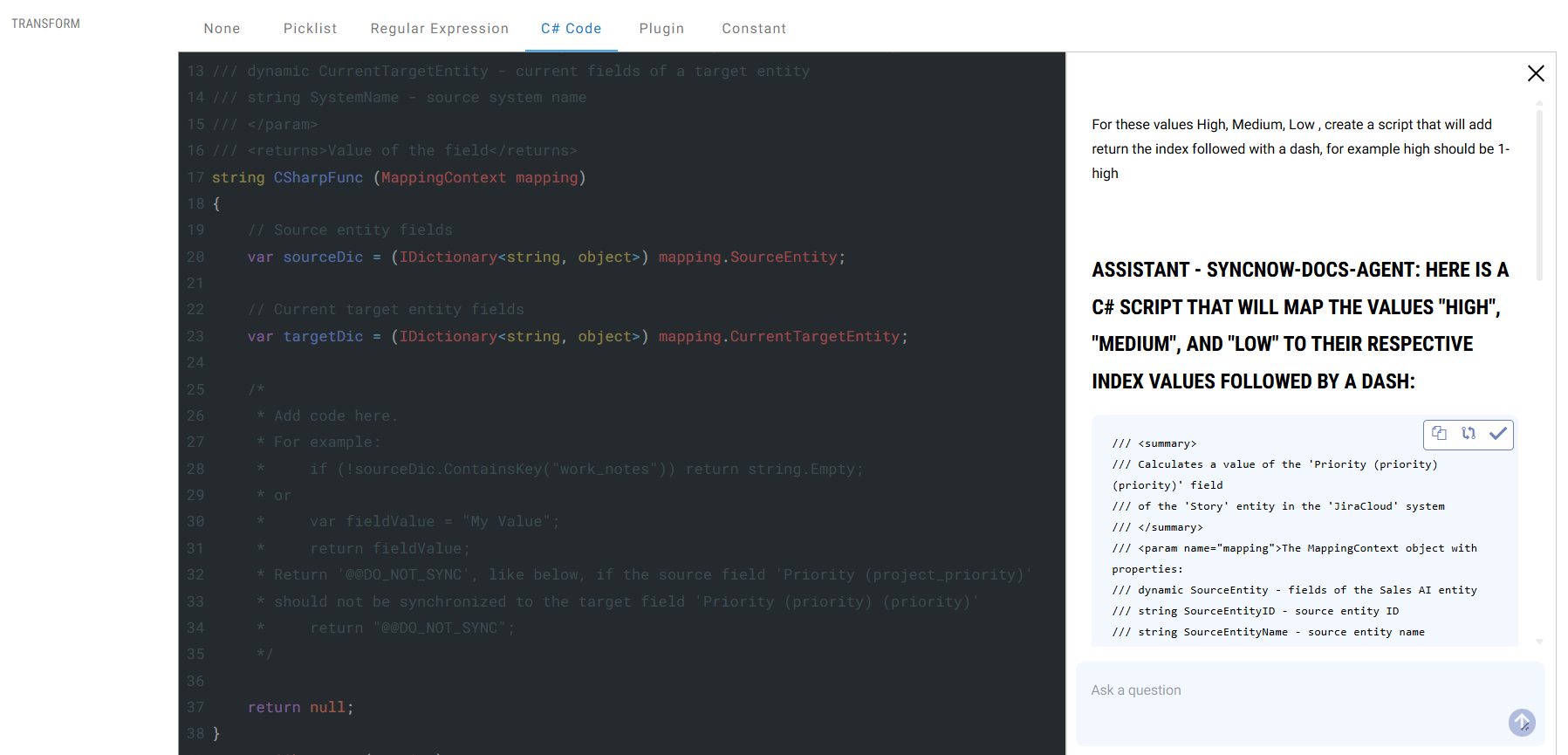 SyncNow Script AI Assistant